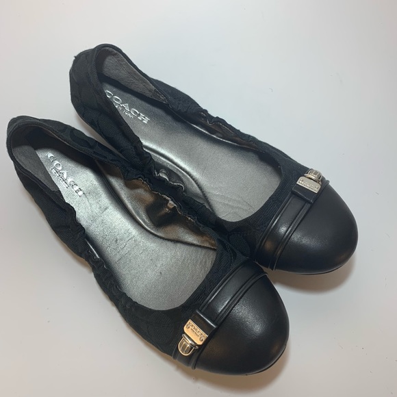 Coach Black Ballet Flats - Picture 2 of 6
